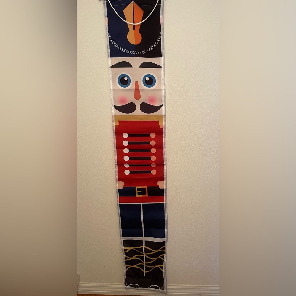 Nutcracker Christmas‎ Banner With LED String Lights Lot Of 2 (71”x12”)